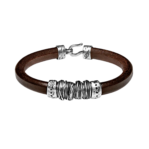 BRACELET MB19F LEATHER AND...
