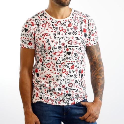 61959 CAMISETA PAZ Y AMOR...