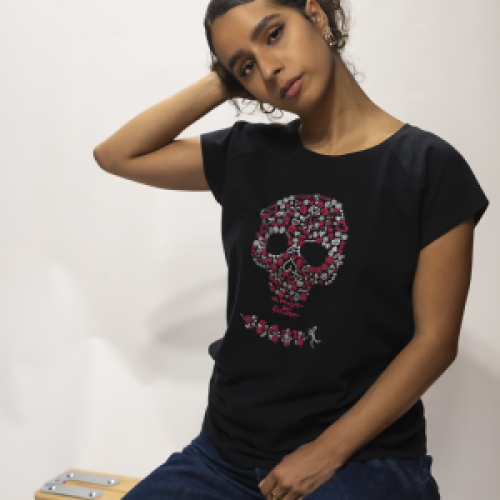 62262 FITTED SKULL T-SHIRT