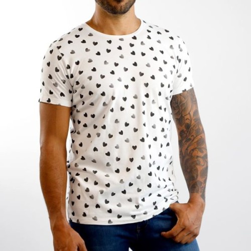 61804 UNISEX HEARTS T-SHIRT